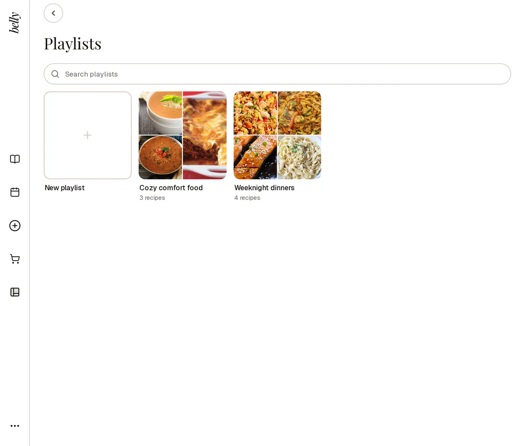 Playlists, tidied up