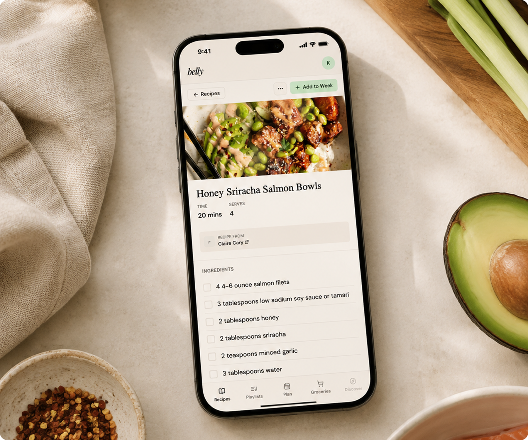 A step-by-step cook mode screen in Belly